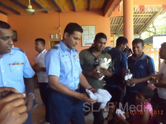 Members of the SLAF Wresting Pool Visit to “Arunoodaya Foundation” at Waikkal