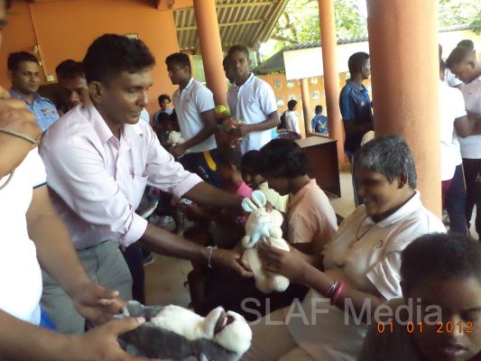 Members of the SLAF Wresting Pool Visit to “Arunoodaya Foundation” at Waikkal