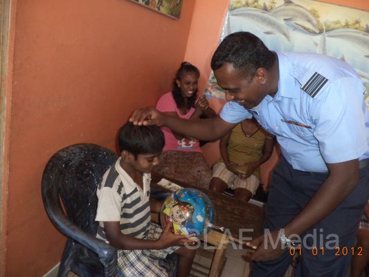Members of the SLAF Wresting Pool Visit to “Arunoodaya Foundation” at Waikkal