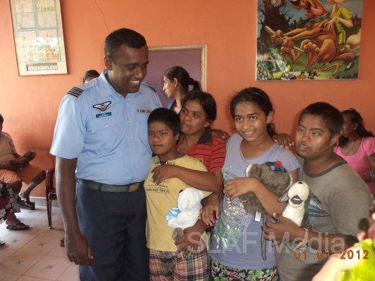 Members of the SLAF Wresting Pool Visit to “Arunoodaya Foundation” at Waikkal