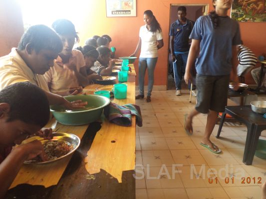 Members of the SLAF Wresting Pool Visit to “Arunoodaya Foundation” at Waikkal