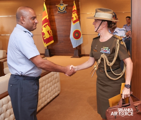 DEFENCE
ADVISORS TO AUSTRALIAN HIGH COMMISSION IN SRI LANKA CALL ON COMMANDER OF
THE AIR FORCE