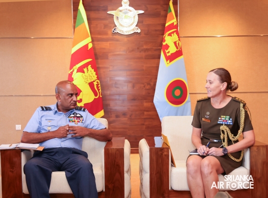 DEFENCE
ADVISORS TO AUSTRALIAN HIGH COMMISSION IN SRI LANKA CALL ON COMMANDER OF
THE AIR FORCE
