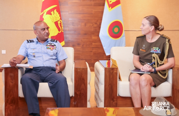 DEFENCE
ADVISORS TO AUSTRALIAN HIGH COMMISSION IN SRI LANKA CALL ON COMMANDER OF
THE AIR FORCE