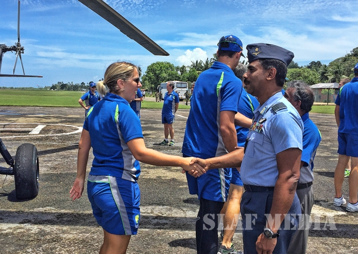 Helitours Flight for Australian Cricket Team from Pallekele to Koggala