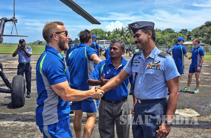 Helitours Flight for Australian Cricket Team from Pallekele to Koggala