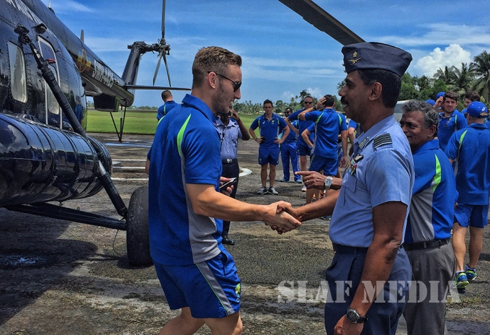 Helitours Flight for Australian Cricket Team from Pallekele to Koggala