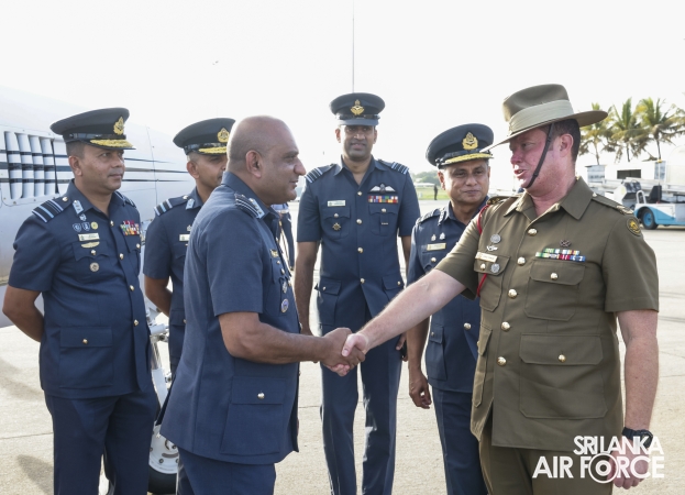 AUSTRALIAN DEPUTY PRIME MINISTER INSPECTS KA 350 AIRCRAFT DURING OFFICIAL VISIT TO SRI LANKA