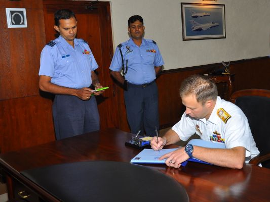 Commander of the Border Protection Command (Australia) visits
AFHQ.