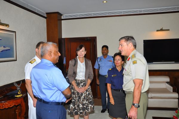 Commander of the Border Protection Command (Australia) visits
AFHQ.