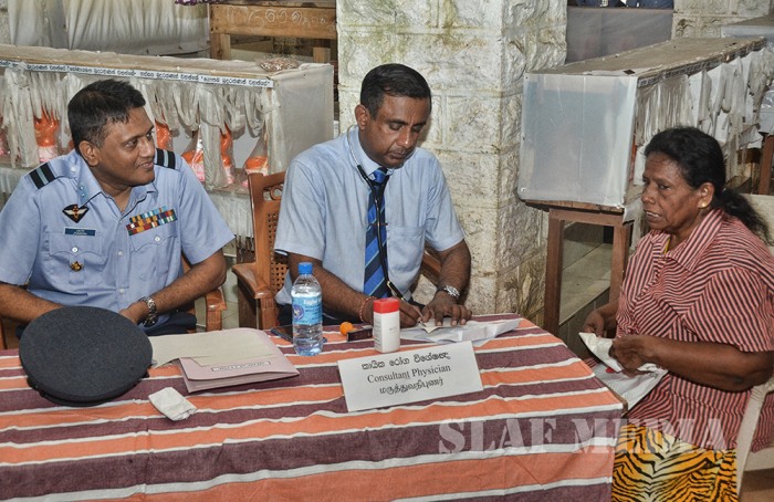 SLAF Medical Teams Assist flood victims at Ayagama