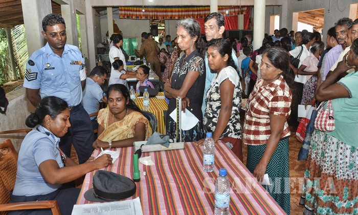 SLAF Medical Teams Assist flood victims at Ayagama