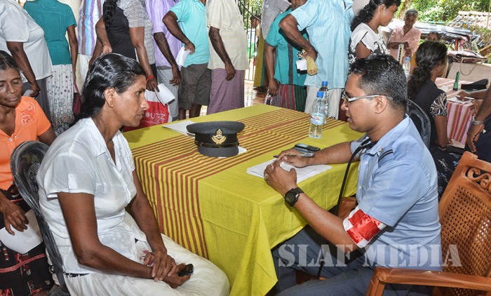 SLAF Medical Teams Assist flood victims at Ayagama