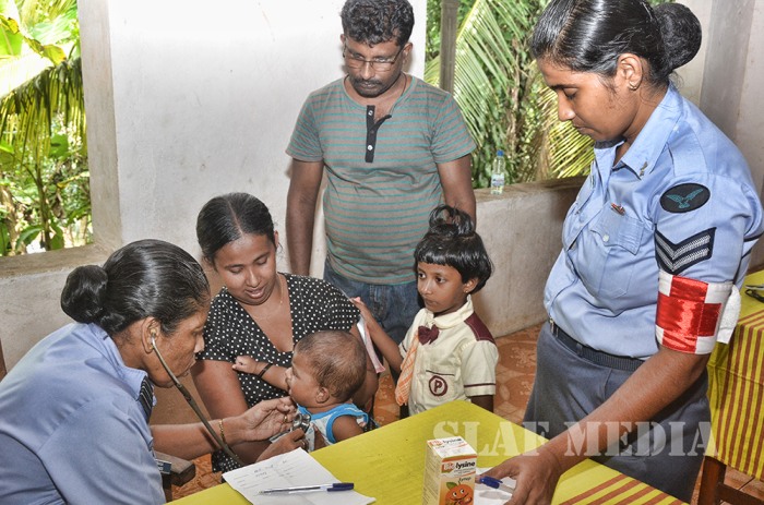 SLAF Medical Teams Assist flood victims at Ayagama