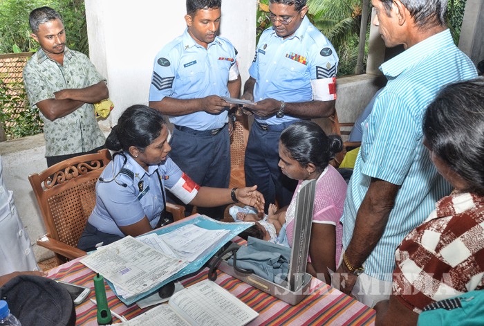 SLAF Medical Teams Assist flood victims at Ayagama