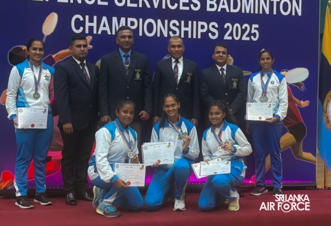 SLAF MEN’S BADMINTON TEAM SECURES CHAMPIONSHIP AT 13th DEFENCE SERVICES BADMINTON TOURNAMENT