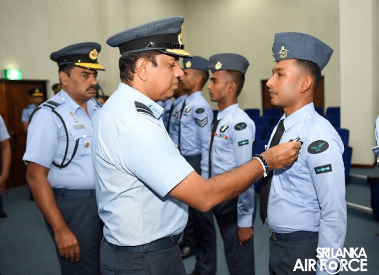 AWARDING CEREMONY OF AIR CREW QUALIFICATION INSIGNIA