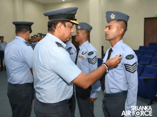 AWARDING CEREMONY OF AIR CREW QUALIFICATION INSIGNIA