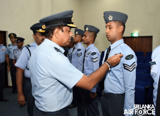 AWARDING CEREMONY OF AIR CREW QUALIFICATION INSIGNIA