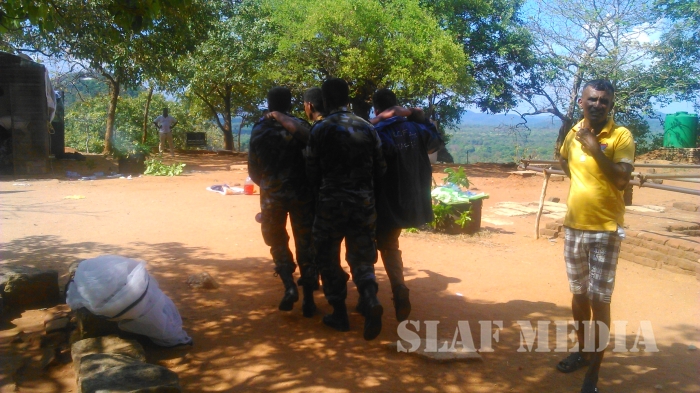 SLAF Assistances to Recue Victims of Wasp Attack in Sigiriya