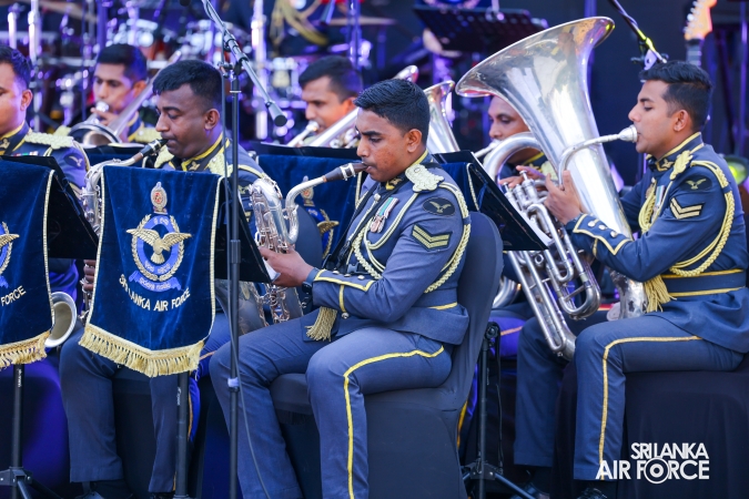 The Sri Lanka Air Force Performing Arts Wing joined the United States Air Force Band of the Pacific