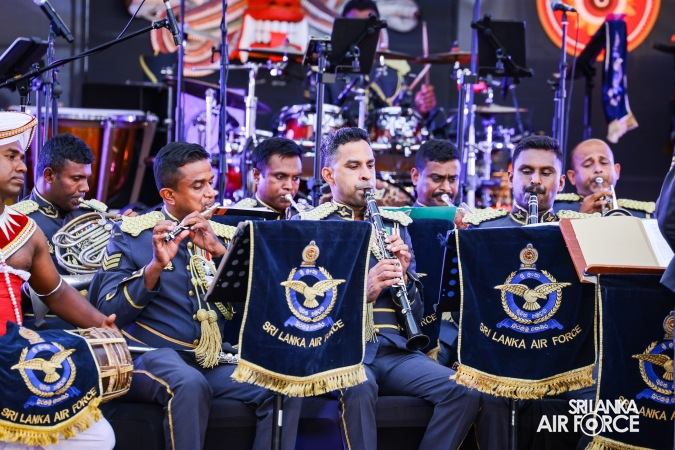 The Sri Lanka Air Force Performing Arts Wing joined the United States Air Force Band of the Pacific