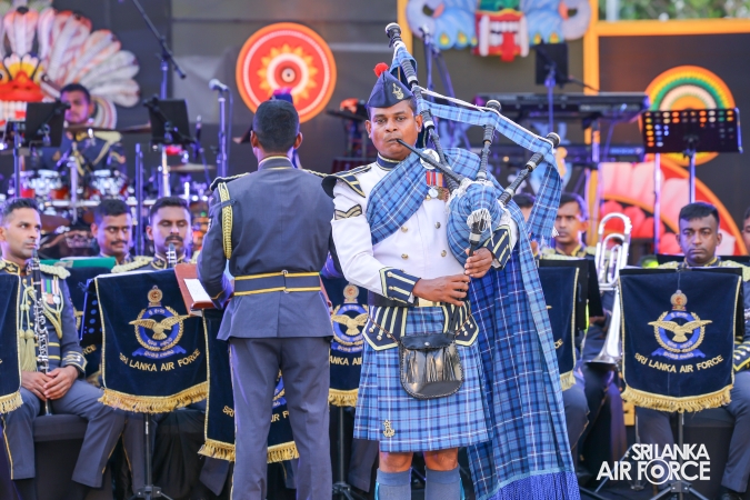 The Sri Lanka Air Force Performing Arts Wing joined the United States Air Force Band of the Pacific