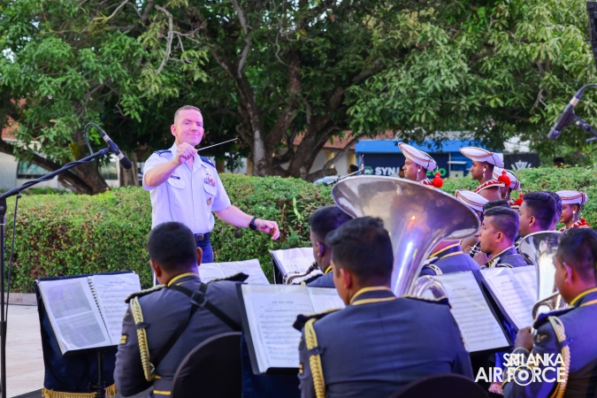 The Sri Lanka Air Force Performing Arts Wing joined the United States Air Force Band of the Pacific