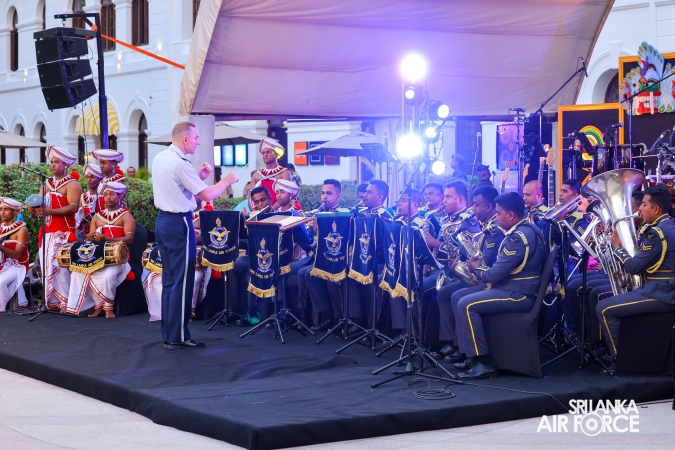 The Sri Lanka Air Force Performing Arts Wing joined the United States Air Force Band of the Pacific