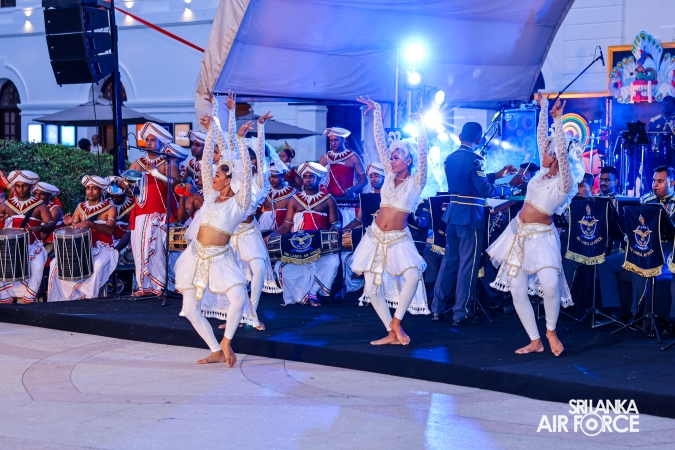 The Sri Lanka Air Force Performing Arts Wing joined the United States Air Force Band of the Pacific