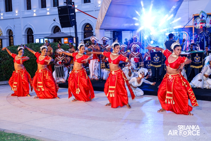 The Sri Lanka Air Force Performing Arts Wing joined the United States Air Force Band of the Pacific