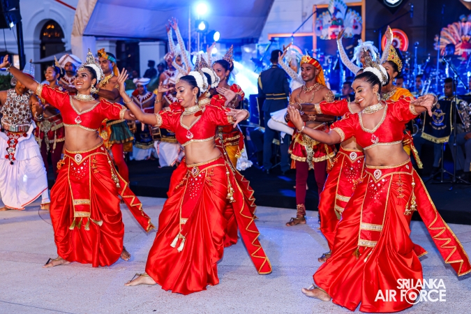 The Sri Lanka Air Force Performing Arts Wing joined the United States Air Force Band of the Pacific