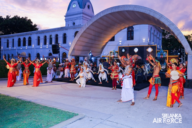 The Sri Lanka Air Force Performing Arts Wing joined the United States Air Force Band of the Pacific