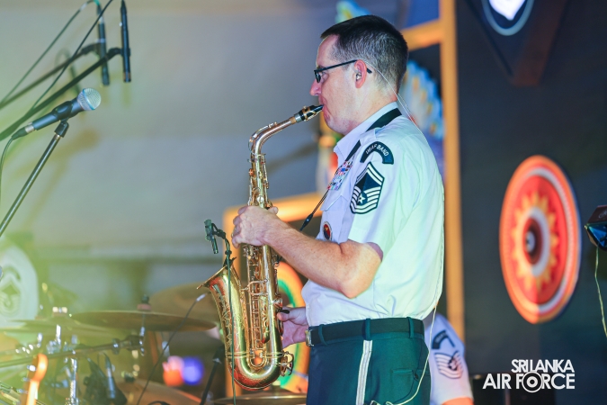 The Sri Lanka Air Force Performing Arts Wing joined the United States Air Force Band of the Pacific