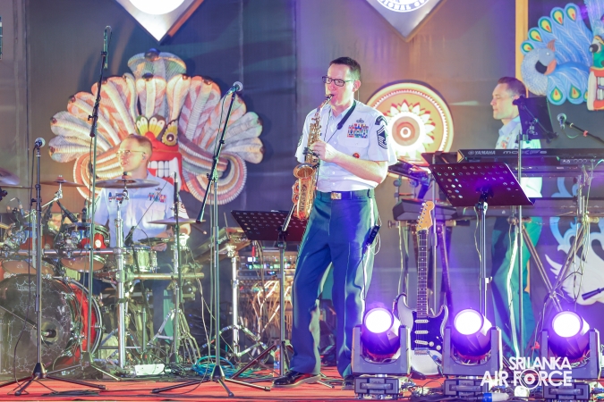 The Sri Lanka Air Force Performing Arts Wing joined the United States Air Force Band of the Pacific