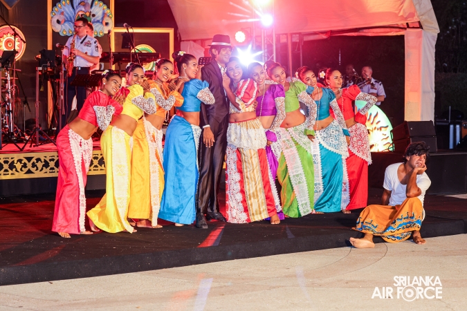 The Sri Lanka Air Force Performing Arts Wing joined the United States Air Force Band of the Pacific