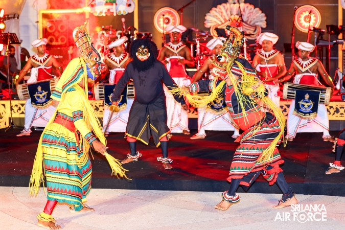The Sri Lanka Air Force Performing Arts Wing joined the United States Air Force Band of the Pacific