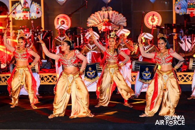 The Sri Lanka Air Force Performing Arts Wing joined the United States Air Force Band of the Pacific