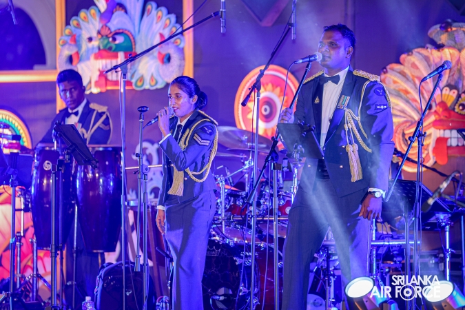 The Sri Lanka Air Force Performing Arts Wing joined the United States Air Force Band of the Pacific