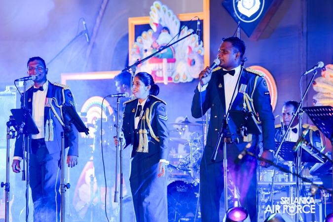 The Sri Lanka Air Force Performing Arts Wing joined the United States Air Force Band of the Pacific