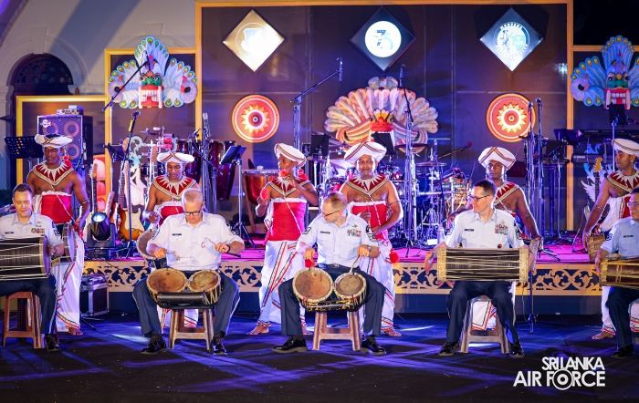 The Sri Lanka Air Force Performing Arts Wing joined the United States Air Force Band of the Pacific