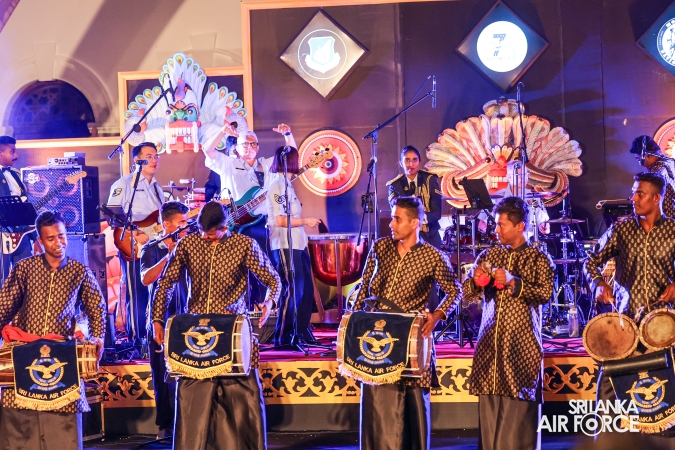 The Sri Lanka Air Force Performing Arts Wing joined the United States Air Force Band of the Pacific