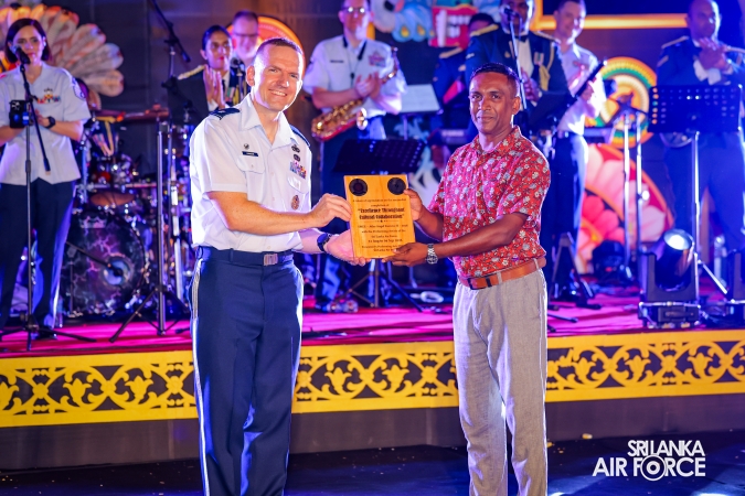 The Sri Lanka Air Force Performing Arts Wing joined the United States Air Force Band of the Pacific