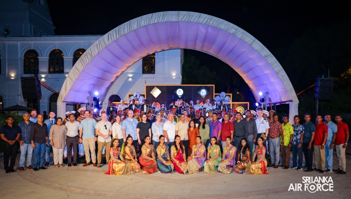 The Sri Lanka Air Force Performing Arts Wing joined the United States Air Force Band of the Pacific