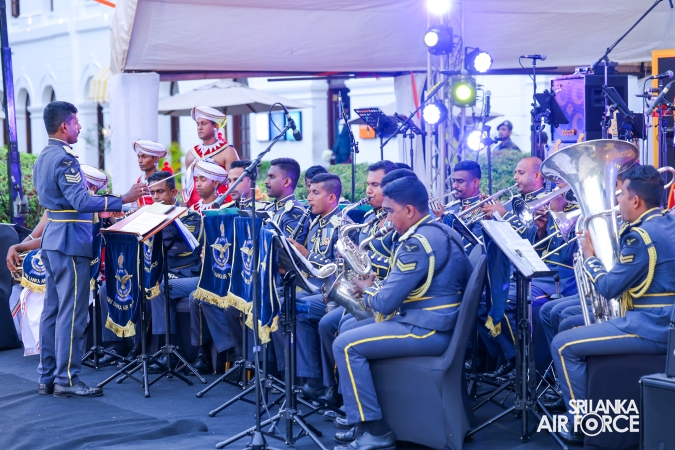 The Sri Lanka Air Force Performing Arts Wing joined the United States Air Force Band of the Pacific