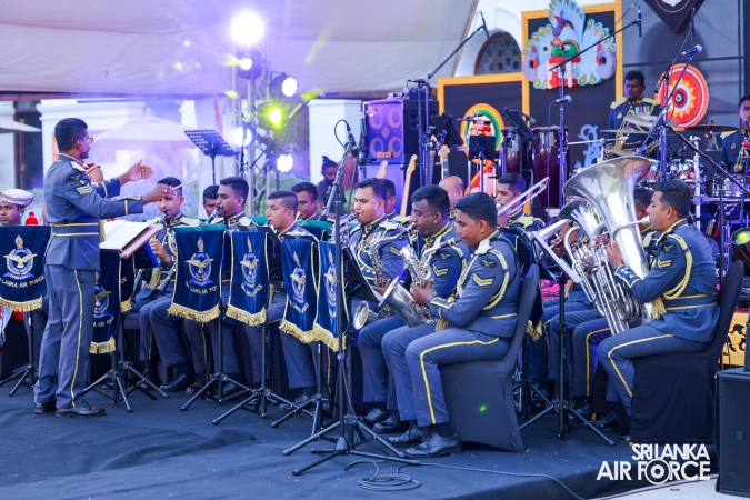 The Sri Lanka Air Force Performing Arts Wing joined the United States Air Force Band of the Pacific