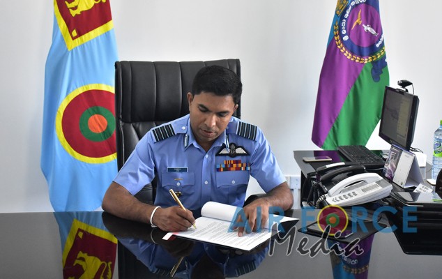 Change of Command at SLAF Base Hingurakgoda