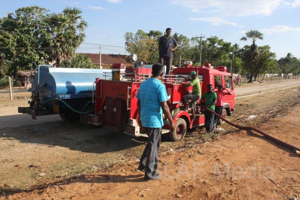 Air Force Fire Fighters at Task