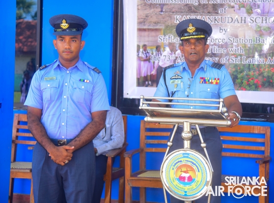 SLAF STATION BATTICALOA ENHANCES EDUCATION INFRASTRUCTURE
