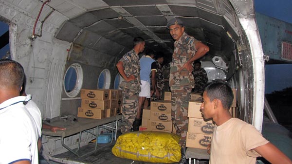 46 Rescued by SLAF Choppers from Batti Floods